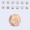 2-Pack Valentines Day Gifts,12-Sided Wooden Food Dice Set - Birch Engraved Meal Decision Maker for Family Game Night, Creative Kitchen Gift for Couples & Home Cooks view 4