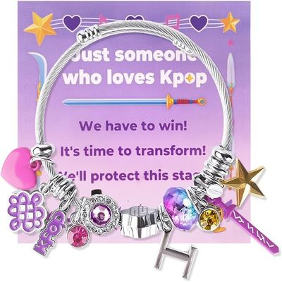 AICase for Kpop Bracelets Merch Gifts Toys Stuff Inspired Bracelets Friendship K_Pop Outfit Cosplay Costume Merchandise Jewelry Gifts for Fans Women Birthday Christmas Stocking