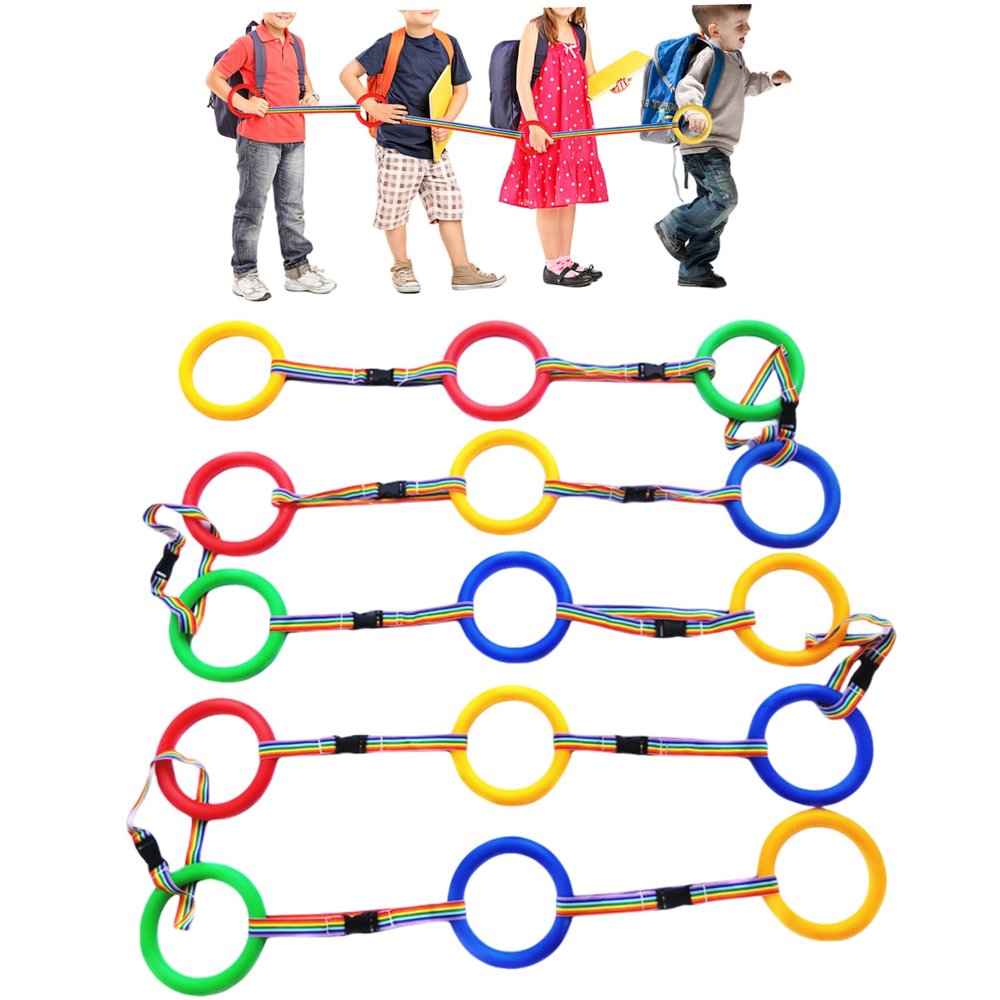 15Pcs Walking Rope for Preschool, Anti-Lost Kids Leash with Plastic Ring for Kindergarten, Daycare, Outdoor Activities Walking Rope for Preschool