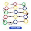 15Pcs Walking Rope for Preschool, Anti-Lost Kids Leash with Plastic Ring for Kindergarten, Daycare, Outdoor Activities Walking Rope for Preschool view 3