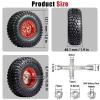 2.2" RC Crawler Beadlock Wheels & Tires Set, Soft Sticky Mud Terrain Tires 5.0x1.9, CNC Aluminum Rims 12mm Hex, 5.5mm Offset for TRX4 SCX10 TRX6 Gen8 view 2