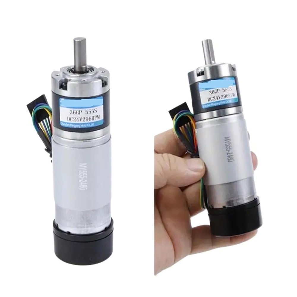 36-555NB Dust Prevention 36mm DC Planetary Gear Motor with Encoder Max 80kg.cm High Torque Electric Motor(12v 1538rpm,6mm Shaft)