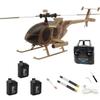 C184 MD500 100 Size RC Helicopter with One Key Takeoff/Landing, 2.4G 4CH 6-Axis Gyro Remote Control Helicopter with Altitude Hold, Optical Flow Positioning & Upgraded Transmitter - RTF view 1