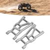 2PCS RC Front Arms, High Strength Aluminum Alloy Front Suspension Arms for ZD Racing DBX 10, 1/10 Scale RC Off Road Vehicle Accessories with Pins and Screws, Durable Upgrade Replac (Gray) view 2