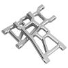 2PCS RC Front Arms, High Strength Aluminum Alloy Front Suspension Arms for ZD Racing DBX 10, 1/10 Scale RC Off Road Vehicle Accessories with Pins and Screws, Durable Upgrade Replac (Gray) view 3