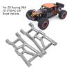 2PCS RC Front Arms, High Strength Aluminum Alloy Front Suspension Arms for ZD Racing DBX 10, 1/10 Scale RC Off Road Vehicle Accessories with Pins and Screws, Durable Upgrade Replac (Gray) view 4