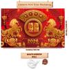 2026 Chinese New Year Decorations, Lunar New Year Decorations 2026, Year of The Horse Banner, Chinese New Year Backdrop, Lunar New Year Backdrop for Chinese New Year Party Decoration, 71 x 43 Inch view 2