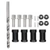 RC Lengthening Widening Coupler, Aluminum Alloy Wheel Spacers for SCX10 1/10 Scale RC Cars, 4 Sets with 5.5mm Drill Bit and Accessories, Enhances Stability and Grip on Off - R (25mm) view 1