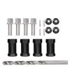 RC Lengthening Widening Coupler, Aluminum Alloy Wheel Spacers for SCX10 1/10 Scale RC Cars, 4 Sets with 5.5mm Drill Bit and Accessories, Enhances Stability and Grip on Off - R (25mm) view 4