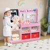 HONEY JOY Kids Wooden Doctor Play Set, Checkup Medical Office Center & Vet Clinic Station, Exam Area & Interactive Accessories, X-Ray, Toddler Pretend Hospital Playset Kit (Pink with Medical Kit) view 2