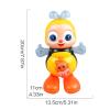 Dancing Bee Toy, 13.5x11x20cm Electric Musical Bee Toy with Lights and Music, Interactive Cartoon Singing Bees, for Home School Birthday Easter Travel view 4