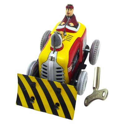 XEGZLH Vintage Tin Windup Pushdozer Toy Nostalgic Designs Desk Decors for and Adult Collector Home Decorative Props