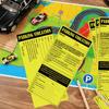 8.5 x 4 inch Joke Parking Violation Ticket 25 Pcs Fake Number Vehicle Illegally Parked Card Funny Tow Warning Notice Parking Violation Humorous Traffic Window Tag (Fake Parking Tickets) view 3