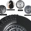 2.2 RC Crawler Tires 1/10 Beadlock Wheels 12mm Hex, Mud Terrain Rock Tires Soft Rubber 5.0x1.9, Aluminum Beadlock Rims 5.5mm Offset, RC Wheel Tire Set for SCX10 TRX4 TRX6 Gen8 VS4-10 D90 CFX view 3