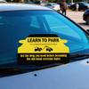 100 Pcs Funny Car-Shaped Parking Violation Card with Multi-Reasons 3.5 x 2 inch Creative Learn to Park Etiquette Reminder Card Adult Parking Warning Notes (Car Shaped) view 3