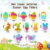 120Pcs Easter Party Favors for Kids,Easter Egg Fillers Basket Stuffers,Fidget Toys Bulk Its Birthday Gifts for Toddlers Adult,Classroom Prizes Box,Goodie Bag Stuffer,Treasure Chest Toy,Bubbles Poppers view 2