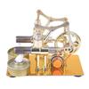 2 Cylinder Stirling Engine Electricity Generator with Bulb view 1