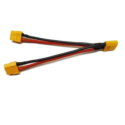 VyTRdW XT60 Parallel Connector Dual Extension Splitter Wire 1pc Compatible with Similar Connectors and Accessories(1 Male to 2 Female)