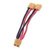 VyTRdW XT60 Parallel Connector Dual Extension Splitter Wire 1pc Compatible with Similar Connectors and Accessories(1 Male to 2 Female) view 2