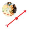 Aqfds Large Magnetic Arrows Spinner Magnetic for Classroom Games and Activities Interactive Game Spinner Accessories view 2