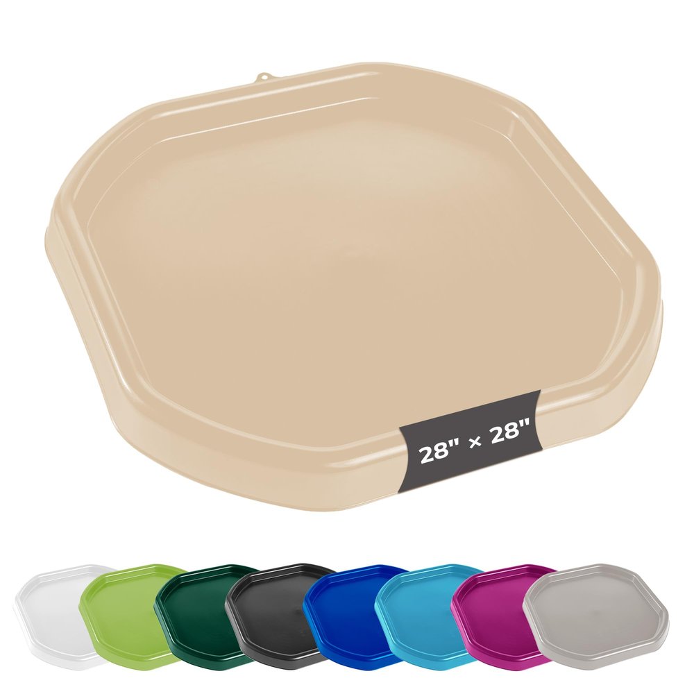 MEKA Small 28"x28" Tuff Tray Sand, Indoor Activity Sensory Tray Children, Outdoor Play Sand and Water Table for Toddlers and Kids, Toy Boys Girls