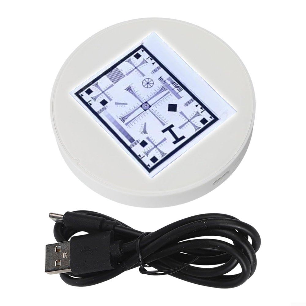 Adjustable LED Microscope Bottom Light with High Transparency Glass Plate and Remote Brightness Control, Compatible with LCD Digital and USB Microscopes for Clear Observation(A)