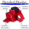 Aluminum Transmission Case Gearbox Upgrade Parts Fit for 1/10 2WD Traxxas Slash/VXL, Stampede/VXL, Rustler/VXL, Bandit/VXL RC Car. Replace of Traxxas #3691/A (Red) view 4