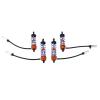 4Pcs Front Rear Damper, High Strength Aluminum Alloy Shock Absorber, Oil Adjustable Damper Suspension for 1/10 RC Cars, Compatible with ZD Racing HSP Redcat Hongnor HPI Hobao (Orange) view 1