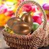 Angoily 10pcs Golden Easter Eggs Fillable Plastic Golden Eggs, 12pack Fillable Shiny Metallic Plastic Easter Empty for Hunt Games Party Favor Fillers view 2