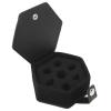 Aumotop Hex Dice Box Storage Tray with PU Leather Sponge, Portable for Travel, Black, Multifunctional view 1