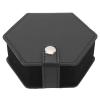 Aumotop Hex Dice Box Storage Tray with PU Leather Sponge, Portable for Travel, Black, Multifunctional view 3