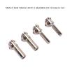 2Pcs RC Drive Shaft for HBX 1/24 2098B, Steel Metal Transmission Shaft, Adjustable 42-55mm/1.7-2.2in Silver Color, Upgrade RC Parts for 1/24 Scale Climbing Car, Durable and Sta view 4