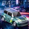 1:64 Scale Desktop Drift Car, 2.4G Full-Scale 4WD Remote Control Car with Roadblocks, Mini RC Drift Racing Sports Cars Model for Adults and Hobbyists - KF33 Green view 2