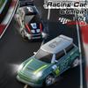 1:64 Scale Desktop Drift Car, 2.4G Full-Scale 4WD Remote Control Car with Roadblocks, Mini RC Drift Racing Sports Cars Model for Adults and Hobbyists - KF33 Green view 3