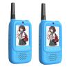 Diyeeni Video Walkie Talkie Toys, 2 Pack Two Way Radios for Kids with Lanyard, 1640.4ft Long Range, 2.0 Inch Screen, Christmas Birthday Gifts for Indoor Outdoor, Blue + Blue view 1