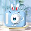 Acouto Fun Interactive Kids Digital Camera with Games - 1080P Mini Cartoon Camera for Kids with Cute Photo Frames and Neck Strap - Ideal Birthday for Girls and Boys (Blue Rabbit) view 4
