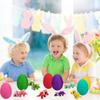 Anditoy 6 Pack 3D Printed Eggs with Dinosaur Toys Inside Prefilled Easter Eggs for Kids Boys Girls Easter Basket Stuffers Gifts Party Favors view 4