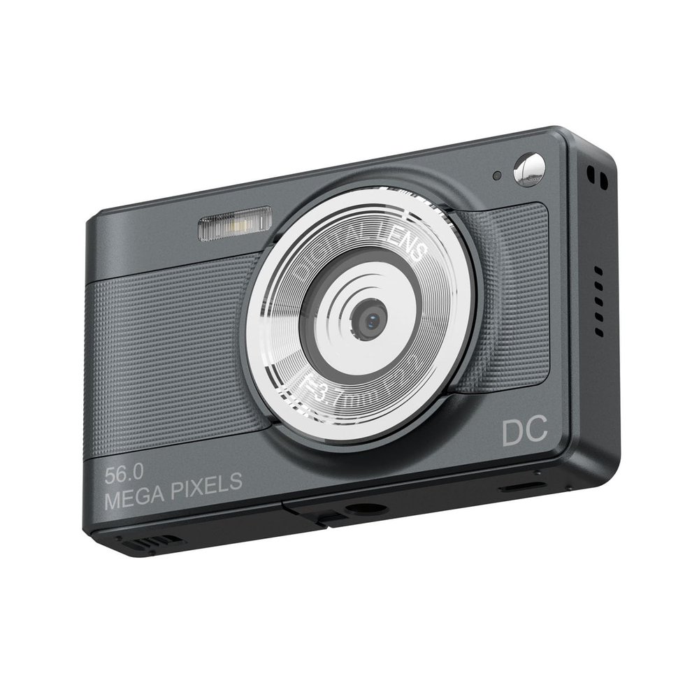 Acouto Kids Digital Camera 1080P Digital Camera Digital Video Camera Camcorder 56MP 2.88 Inch Screen 8X Digital Zoom AF Auto Focus Anti Shake Face Detect with 32GB Memory Card (Black)