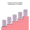 Handheld Slide Puzzle Games Brain Teaser Toy Stress Relief Portable Logic Thinking Challenges for Kids Teens Adults Travel (Pink) view 2
