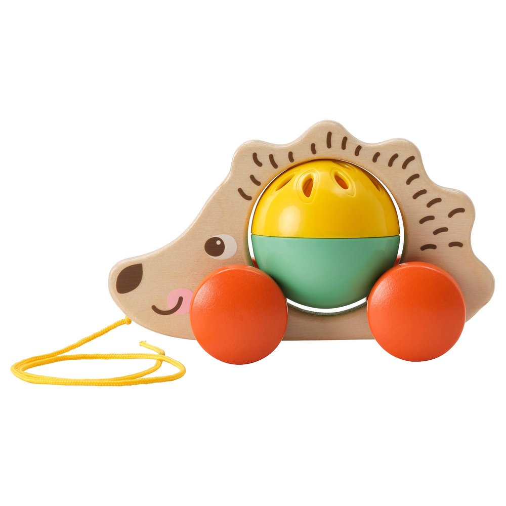 UPPST Pull toy, hedgehog/multicolour