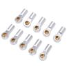 Aumotop 10pcs Strong Aluminum RC Link Rod End Joint for AXIAL SCX10 1/10 RC Car, Stable and Flexible Driving for Enthusiasts (Silver) view 1