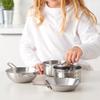 ProTuning DUKTIG 5-piece toy cookware set, stainless steel colour view 2