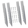 4Pcs Post Anchors Ground Spikes Swing Fixings Windproof Rainproof Ground Anchors for Wooden Playhouse Garden Fence Reinforcement Spikes view 3