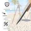 4Pcs Post Anchors Ground Spikes Swing Fixings Windproof Rainproof Ground Anchors for Wooden Playhouse Garden Fence Reinforcement Spikes view 4