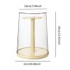 360 Degree Rotating Figure Display Case with Dustproof Cover, 8.66x11.42 Inch Desktop Jewelry Organizer Showcase for Mini Toys Dolls Action Figures- White view 4