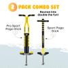 New Bounce Pogo Stick 2-Pack Combo  Kids Sport & Pro Pogo Sticks with Foam Grips  Beginner & Intermediate Models, Outdoor Active Toy for Boys & Girls view 2