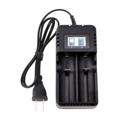 LCD 18650 Battreriy Charrger 1/2 Slots Dual for 26650/18650/14500/16340 Charging 4.2V Rechargeable LI-Thitium Battreriy Charrger