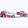 1957 Bel Air Gasser #786 Silver and Red with Ramp Tow Truck Elite Transport 1/64 Diecast Models 15055A view 1