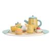 Aqur2020 Wooden Tea Party Set for Kids, 14 Pieces with Teapot and Cups, Basswood Material, Ages 3+ view 4