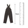 1/12 Scale Men Figure Cargo Pants Handmade Doll Clothes Miniature Outfits, Mini Clothing for 6 inch Male Soldiers, Figures, Costume Accessory- Black view 2